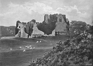 Oystermouth Kalesi, Mumbles, c1896
