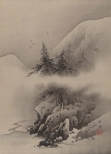 Kar Manzarası, ca. 1885-89. by Hashimoto Gaho