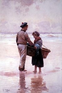 Breton Balıkçı Çocukları by Hector Caffieri