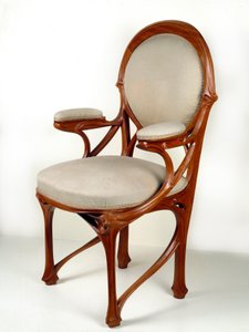 Art Nouveau: Amerikan ceviz koltuk