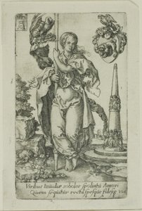 Sadaka, Erdemlerden by Heinrich Aldegrever