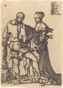 dans eden çift by Heinrich Aldegrever