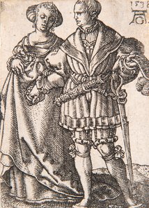 Küçük Düğün Dansçıları serisinden, 1538. by Heinrich Aldegrever