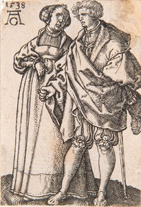 Küçük Düğün Dansçıları serisinden, 1538. by Heinrich Aldegrever