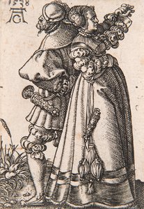 Küçük Düğün Dansçıları serisinden, 1538. by Heinrich Aldegrever