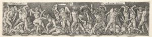 Hannibal Dövüşen Scipio, 1538. by Heinrich Aldegrever
