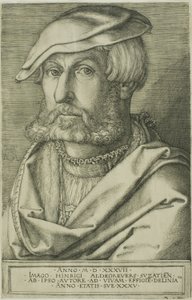 Heinrich Aldegrever, 35 yaşında by Heinrich Aldegrever