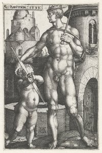 Jüpiter (nesne üzerindeki başlık) Yedi Gezegen (dizi başlığı) by Heinrich Aldegrever