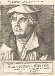 Martin Luther. by Heinrich Aldegrever