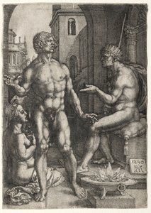 Mucius Saevola, 1530 by Heinrich Aldegrever