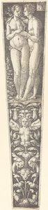 Çıplak Çiftle Süsleme, 1532. by Heinrich Aldegrever