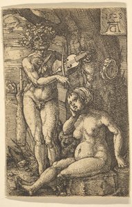 Orpheus ve Eurydice, 1528. by Heinrich Aldegrever