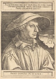 Otoportre, 1530. by Heinrich Aldegrever