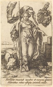 Temperance, 1552. by Heinrich Aldegrever