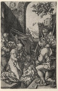 Çobanların hayranlığı by Heinrich Aldegrever