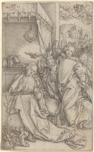 Müjde, 1552. by Heinrich Aldegrever
