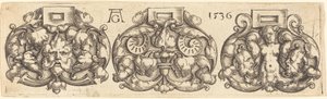 Üç Kemer Tokası Yan Yana, 1536. by Heinrich Aldegrever