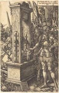Titus Manlius Oğlunun Kafasını Keserken, 1553. by Heinrich Aldegrever