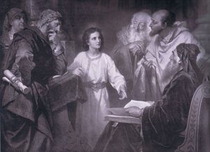 Bir genç olarak İsa, Bibbys Yıllık, 1916-1917 by Heinrich Karl Hofmann