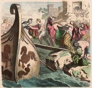 Antik Yunanistan: Deniz Yolculuğu, Korsanlar by Heinrich Leutemann