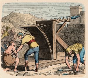 Antik Roma: Silah, Balista, kuşatma sırasında kullanılan makine by Heinrich Leutemann