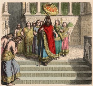 Asur: Kral ve süit by Heinrich Leutemann