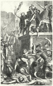 Antik Roma'da Praetorian Muhafızların İsyanı by Heinrich Leutemann