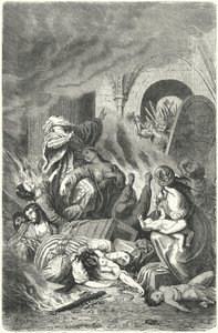 York Yahudilerinin Katliamı by Heinrich Leutemann