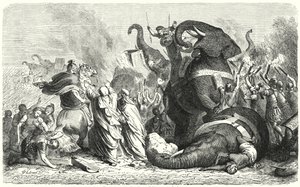 Asculum Savaşı, MÖ 279 (gravür) by Heinrich Leutemann