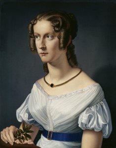 bir kızın portresi by Heinrich Maria von Hess