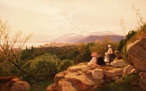 Bir Alp sahnesi by Heinrich Rudolf Schuster