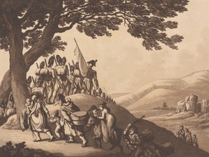 Yürüyen Askerler, 1 Nisan 1798.