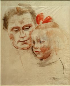 Çocuklu anne (Anna ve Käte Werner) by Heinrich Stegemann