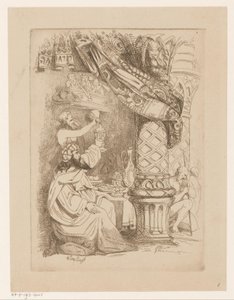 Bir Ziyafetteki Adam Bağımlılık Oburluğunu Alır (Gula) Ölümcül Günahlar ve Düşüş (dizi başlığı) by Heinrich Vianden