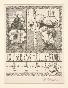 Kitapçık: Eks Libris Hans Mueller-Blauel by Heinrich Vogeler
