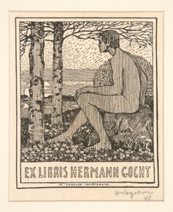 Kitapçık: Eks Libris Hermann Gocht by Heinrich Vogeler