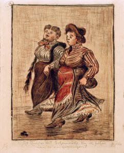 iki sokak kızı by Heinrich Zille