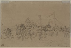 Ren Buharlı Pişirici Yolcuları (verso) by Heinrich von Mayr