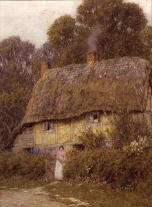 Berkshire Kır Evi by Helen Allingham