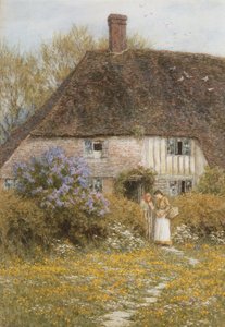 Bir Kentish Kulübesi by Helen Allingham