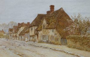 Bir Köy Sokağı, Kent by Helen Allingham