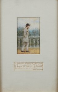 Alfred, Lord Tennyson, Bahçesinde by Helen Allingham