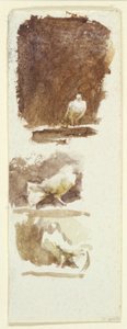Güvercinler (kağıt üzerinde wc) by Helen Allingham