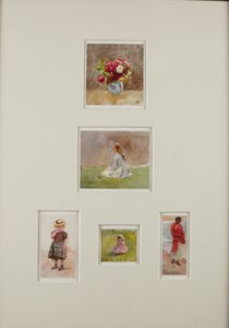 Beş eskiz (kağıt üzerine sulu boya) by Helen Allingham