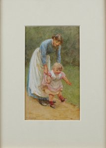 Henry ile Hemşire, 1884 by Helen Allingham