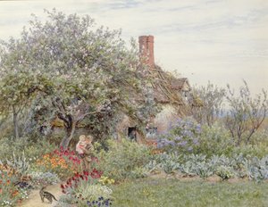 Hambledon yakınlarında (kağıt üzerinde wc) by Helen Allingham