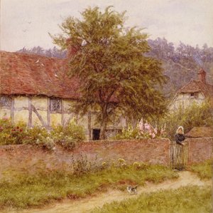 Sokak Kedisi, 1891 dolayları (tuval üzerine yağlı boya) by Helen Allingham