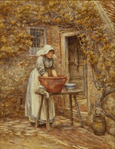 Yıkama Günü, by Helen Allingham