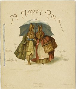 Mutlu Bir Çift için İllüstrasyon, 1890 Frederick Weatherly by Helen Beatrix Potter