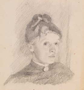 Otoportre, 1880-1884. by Helene Schjerfbeck